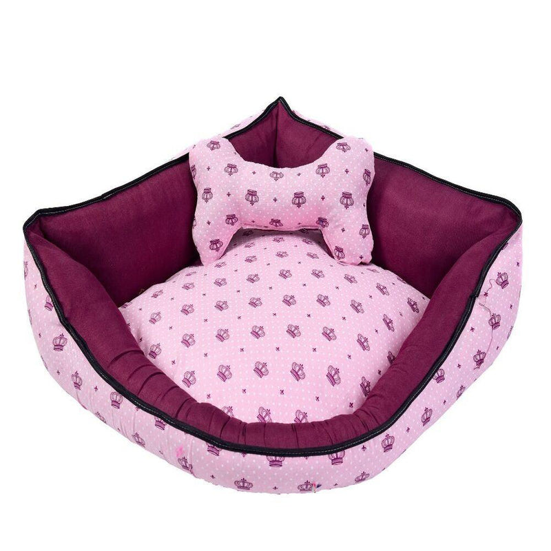 Cama Cantinho Pet Luna Rosa Grande - Para Cães E Gatos