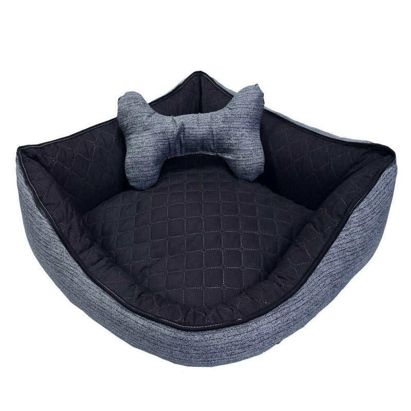 Cama Cantinho Pet Luna Chumbo Extra Grande - Para Cães E Gatos